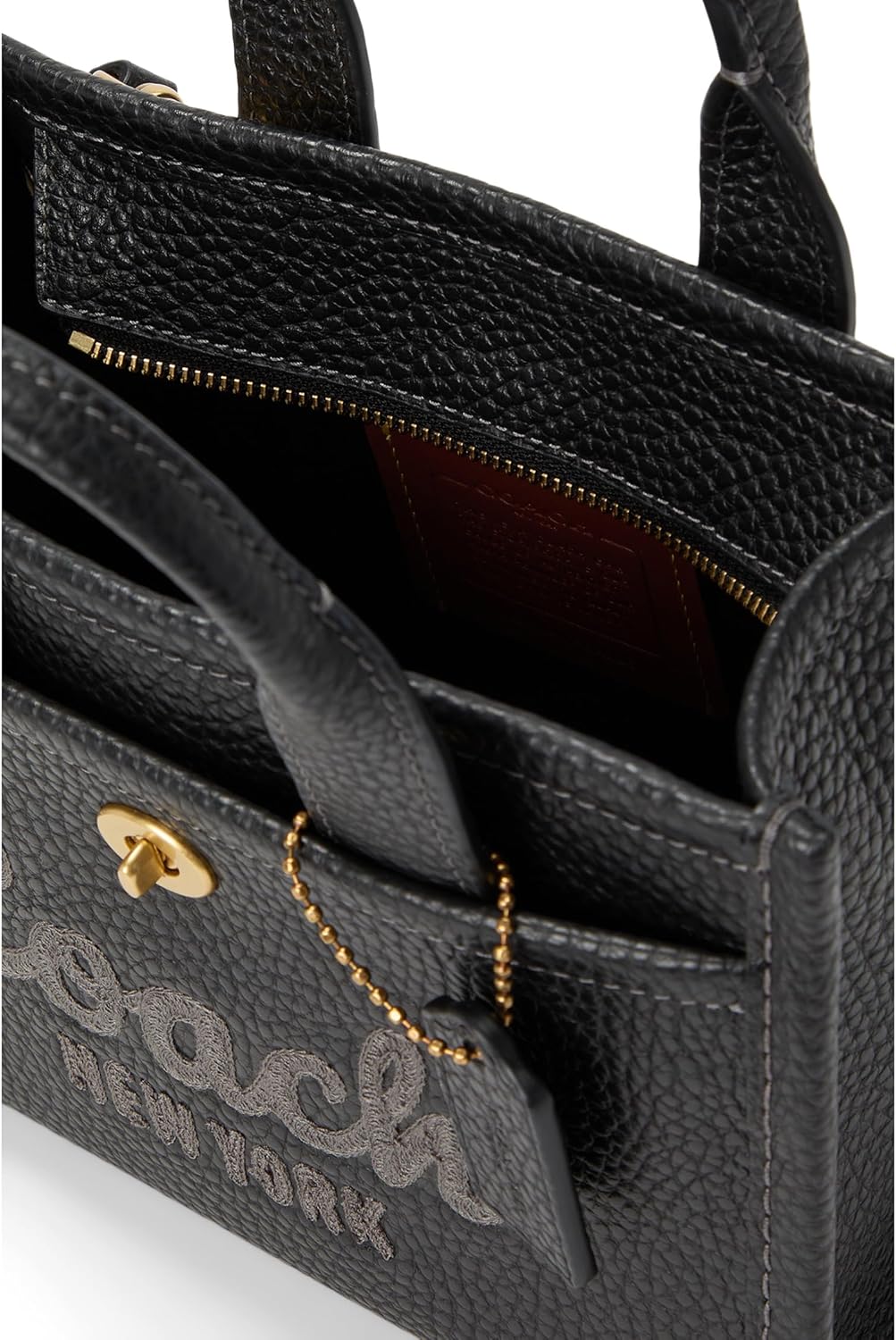 コーチ coach 未使用 カーゴ トート バッグ 20 ブラック ペブルレザー